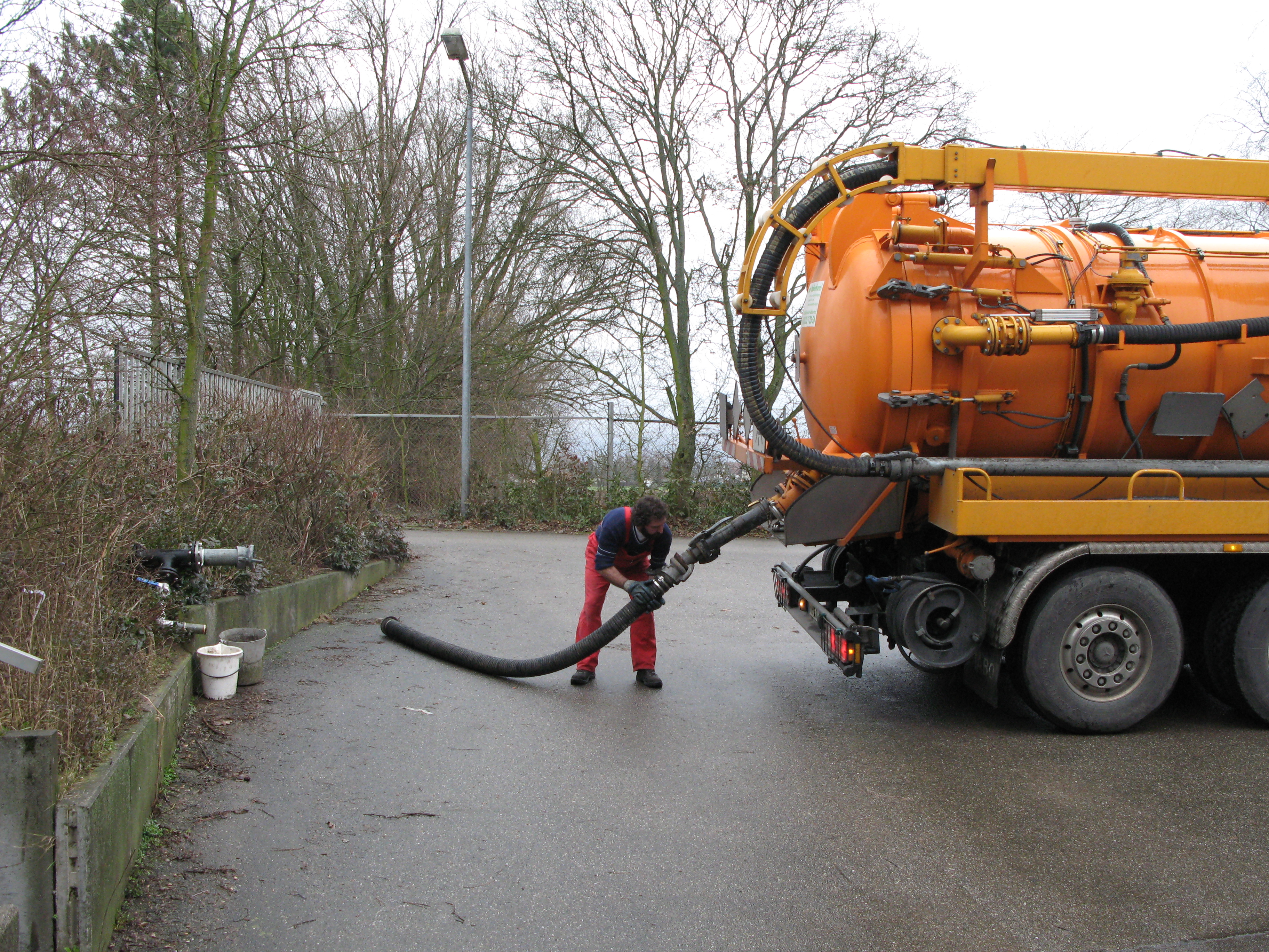                                                     Anlieferung von Abwasser                                    